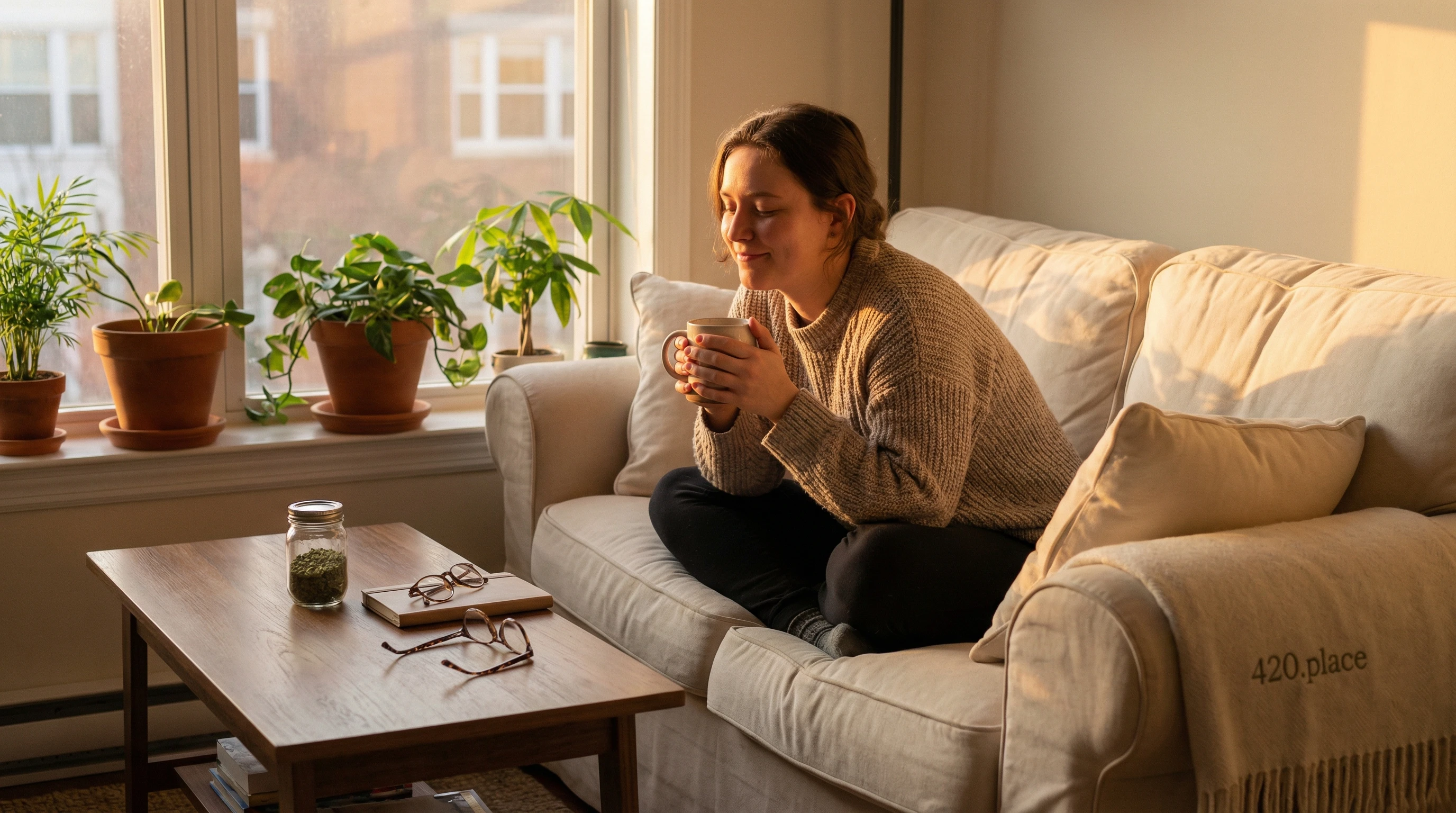 Peaceful visualization representing calm and relief.